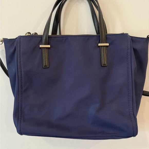 Kate Spade New York Navy Nylon Crossbody Satchel Bag with Strap - Picture 3 of 9